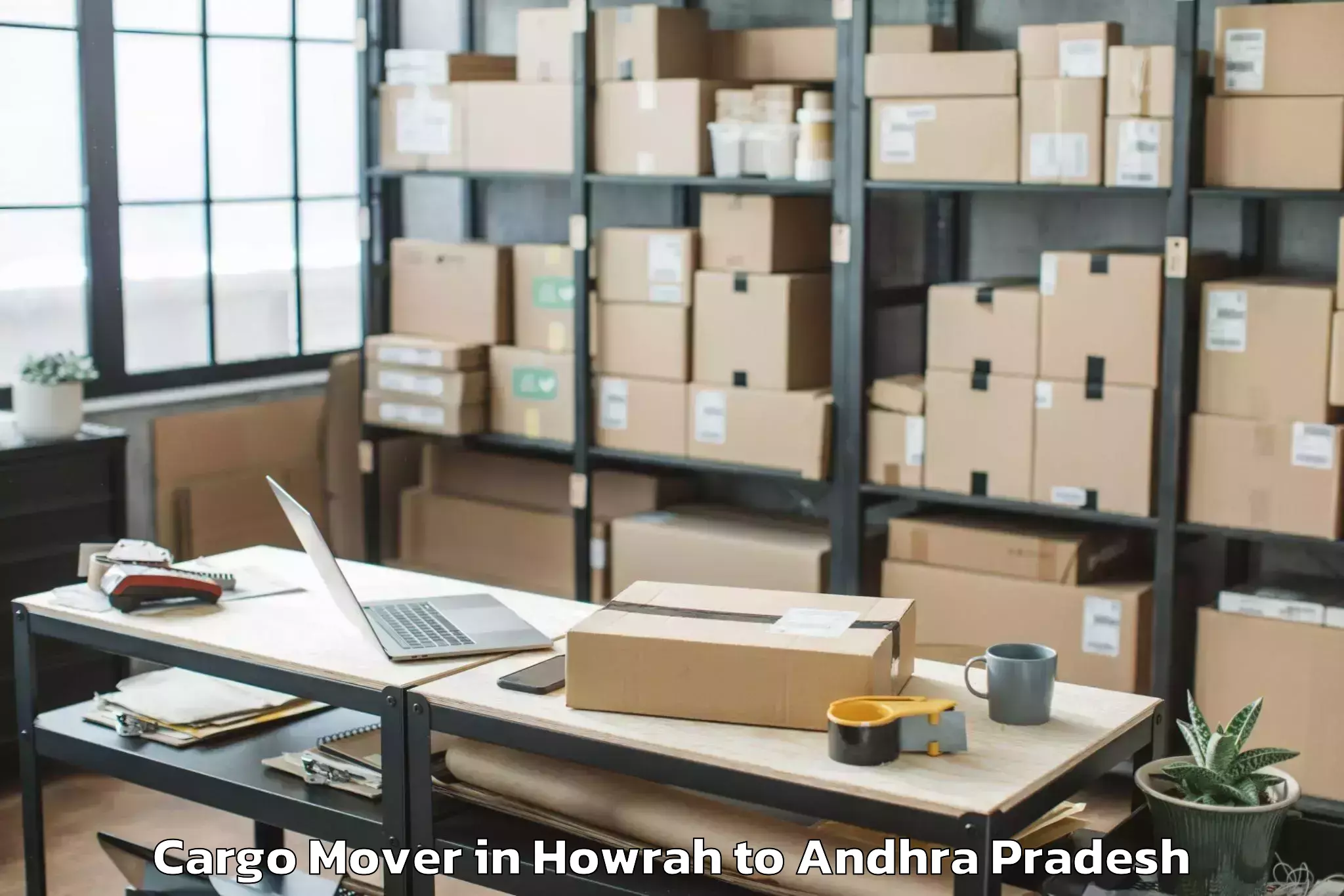 Hassle-Free Howrah to Buchinaidu Kandriga Cargo Mover